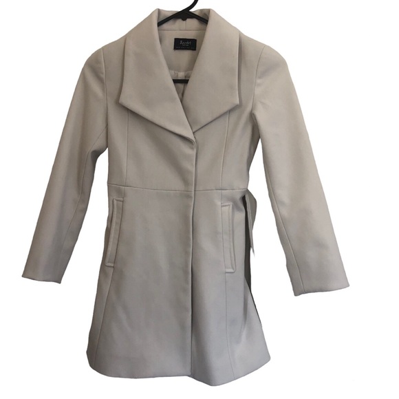 🌿 BARDOT JNR 🌿 girls white longline winter jacket coat size 7 - Picture 3 of 9